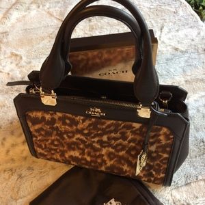 COACH 32681 MADISON OCELOT PRINT LEXINGTON BAG